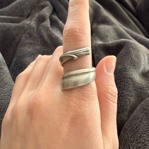 Silver Men's Ring Set